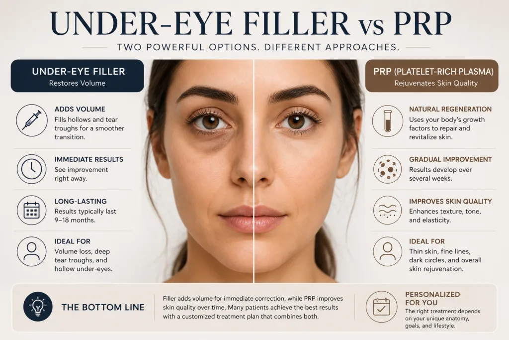 Under-eye filler vs PRP Greenville SC